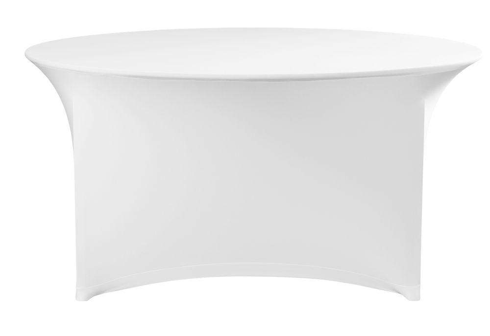 HENDI Table cover, rund, HENDI, Kitchen Line, 817407, vit, ⌀1800x(H)760mm