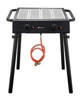 HENDI Xantos svart Gas grill, HENDI, svart, 9,5kW, 770x710x(H)870mm