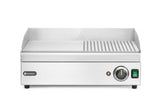 HENDI Griddle half ribbed, HENDI, Kitchen Line, 230V/2400W, 527x404x(H)233mm