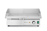 HENDI Griddle, ribbed, HENDI, Budget Line, 230V/3000W, 550x430x(H)240mm