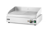 HENDI Griddle half ribbed, HENDI, Profi Line, 230V/2400W, 527x404x(H)233mm