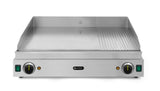 HENDI Griddle 1/3 ribbed, HENDI, Profi Line, 230V/3500W, 697x474x(H)241mm
