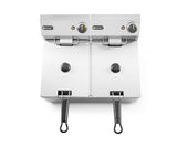 HENDI fritös Kitchen Line - 2x 6L, HENDI, Kitchen Line, 12L, 230V/6600W, 550x430x(H)305mm