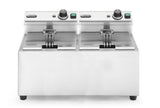 HENDI fritös, 2x8 L, HENDI, Profi Line, 16L, 230V/7000W, 605x460x(H)369mm
