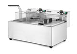 HENDI fritös, 2x8 L, HENDI, Profi Line, 16L, 230V/7000W, 605x460x(H)369mm