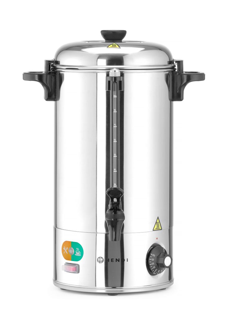 HENDI Hot drinks boiler, HENDI, 9L, Silver, 230V/2200W, 340x227x(H)468mm