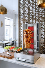 HENDI Kebab grill, gas, HENDI, 230V/13200W, 13,2kW, 537x639x(H)1013mm