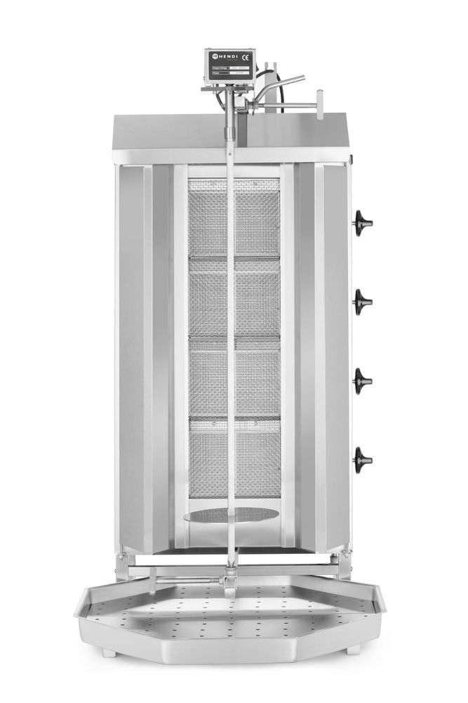 HENDI Gas kebab grill, HENDI, Profi Line, 230V/16W, 13kW, 735x745x(H)1110mm