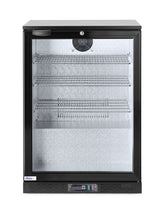 HENDI Back bar refrigerator single-door, Arktic, 105L, svart, 230V/123W, 600x530x(H)865mm