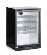 HENDI Back bar refrigerator single-door, Arktic, 105L, svart, 230V/123W, 600x530x(H)865mm