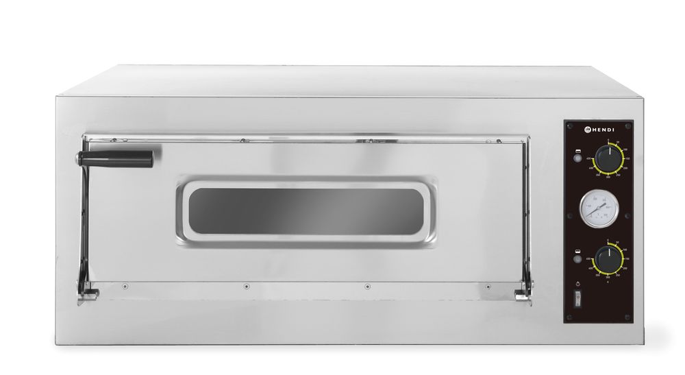 HENDI Pizza oven BASIC 4, HENDI, 1 chamber, 400V/4700W, 975x925x(H)415mm