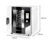 HENDI Convection steam oven Touch, 7 x GN 1/1, HENDI, 400V/11400W, 730x784x(H)850mm