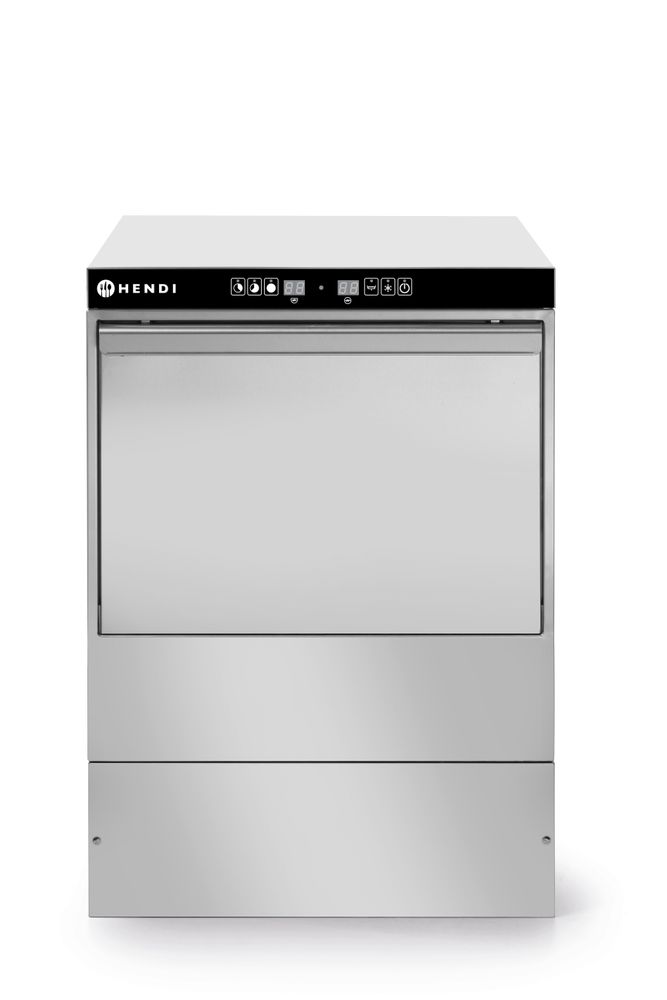 HENDI Glasswasher 40x40 - electronic control, HENDI, Kitchen Line, 230V/2800W, 470x510x(H)710mm