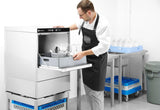 HENDI Glasswasher 40x40 - electronic control, HENDI, Kitchen Line, 230V/2800W, 470x510x(H)710mm
