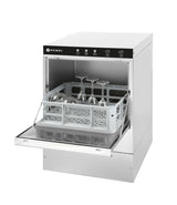 HENDI Glasswasher 40x40, electromechanical control, HENDI, Budget Line, 230V/2800W, 470x510x(H)710mm