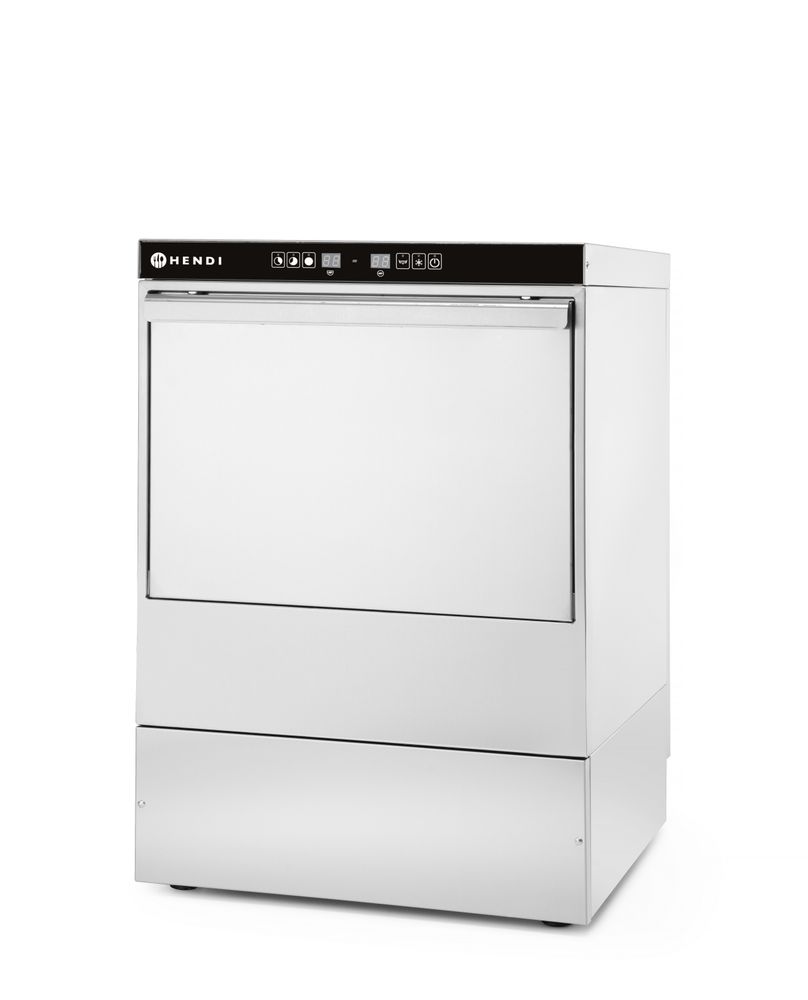 HENDI Dishwasher 50x50 - electronic control, HENDI, Kitchen Line, 400V/6600W, 570x600x(H)830mm