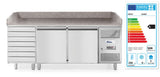 HENDI Pizza cooling counter, dubbel-door, Arktic, 250L, 230V/250W, 800x2010x(H)840mm