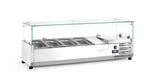 HENDI Refrigerated countertop server GN 1/3, Arktic, 4x GN 1/3, GN 1/3, 24L, 230V/180W, 400x1208x(H)456mm