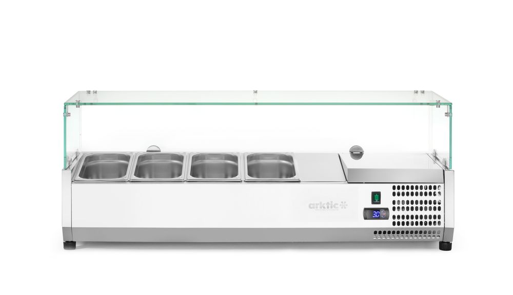 HENDI Refrigerated countertop server GN 1/3, Arktic, 4x GN 1/3, GN 1/3, 24L, 230V/180W, 400x1208x(H)456mm