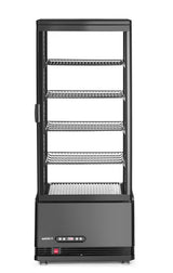 HENDI Refrigerated display cabinet, 98 l, Arktic, svart, 230V/210W, 397x444x(H)1100mm