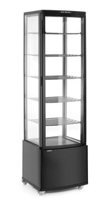 HENDI Refrigerated display cabinet, 270 l, Arktic, svart, 230V/290W, 520x550x(H)1870mm