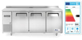HENDI Three door freezer counter Kitchen Line 390L, Arktic, Kitchen Line, 291L, 230V/550W, 600x1800x(H)840mm