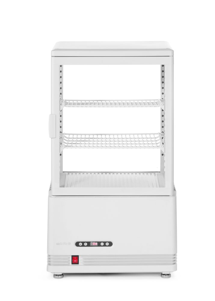 HENDI Refrigerated display cabinet, 58 l, Arktic, vit, 230V/170W, 406x452x(H)830mm