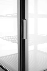 HENDI Refrigerated display cabinet, 68 l, Arktic, svart, 230V/170W, 397x444x(H)875mm