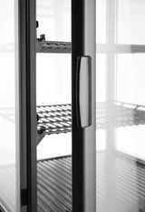 HENDI Refrigerated display cabinet, 68 l, Arktic, svart, 230V/170W, 397x444x(H)875mm