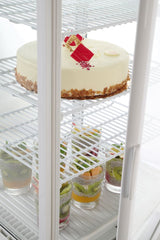 HENDI Refrigerated display cabinet, 68 l, Arktic, svart, 230V/170W, 397x444x(H)875mm