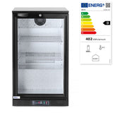 HENDI Back bar refrigerator single-door, Arktic, 86L, svart, 230V/120W, 500x530x(H)865mm