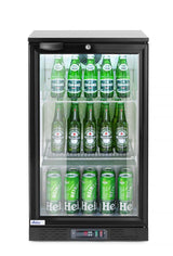 HENDI Back bar refrigerator single-door, Arktic, 86L, svart, 230V/120W, 500x530x(H)865mm
