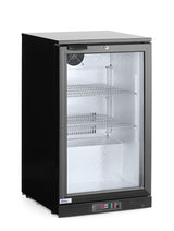 HENDI Back bar refrigerator single-door, Arktic, 86L, svart, 230V/120W, 500x530x(H)865mm