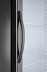 HENDI Back bar refrigerator single-door, Arktic, 300L, svart, 230V/195W, 528x600x(H)1820mm