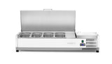 HENDI Refrigerated countertop server GN 1/3, Arktic, 4x GN1/3, GN 1/3, 24L, 230V/180W, 420x1205x(H)630mm