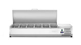 HENDI Refrigerated countertop server GN 1/3, Arktic, 4x GN1/3, GN 1/3, 24L, 230V/180W, 420x1205x(H)630mm