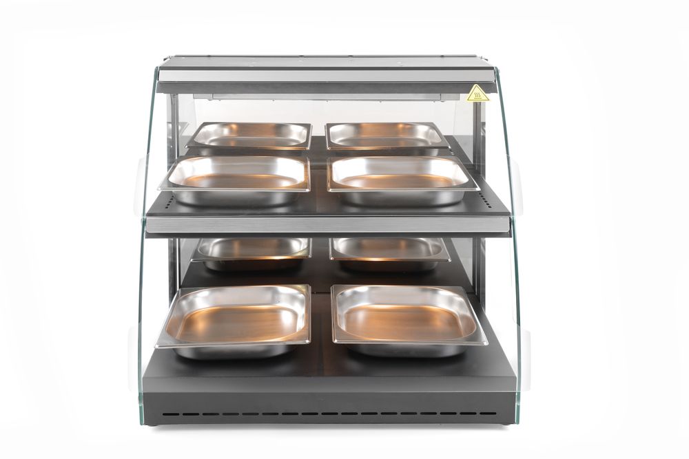 HENDI Quartz heated countertop display, HENDI, 230V/560W, 650x485x(H)630mm