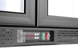 HENDI Back bar refrigerator dubbel-door, Arktic, 158L, svart, 230V/160W, 900x530x(H)865mm