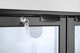 HENDI Back bar refrigerator dubbel-door, Arktic, 158L, svart, 230V/160W, 900x530x(H)865mm