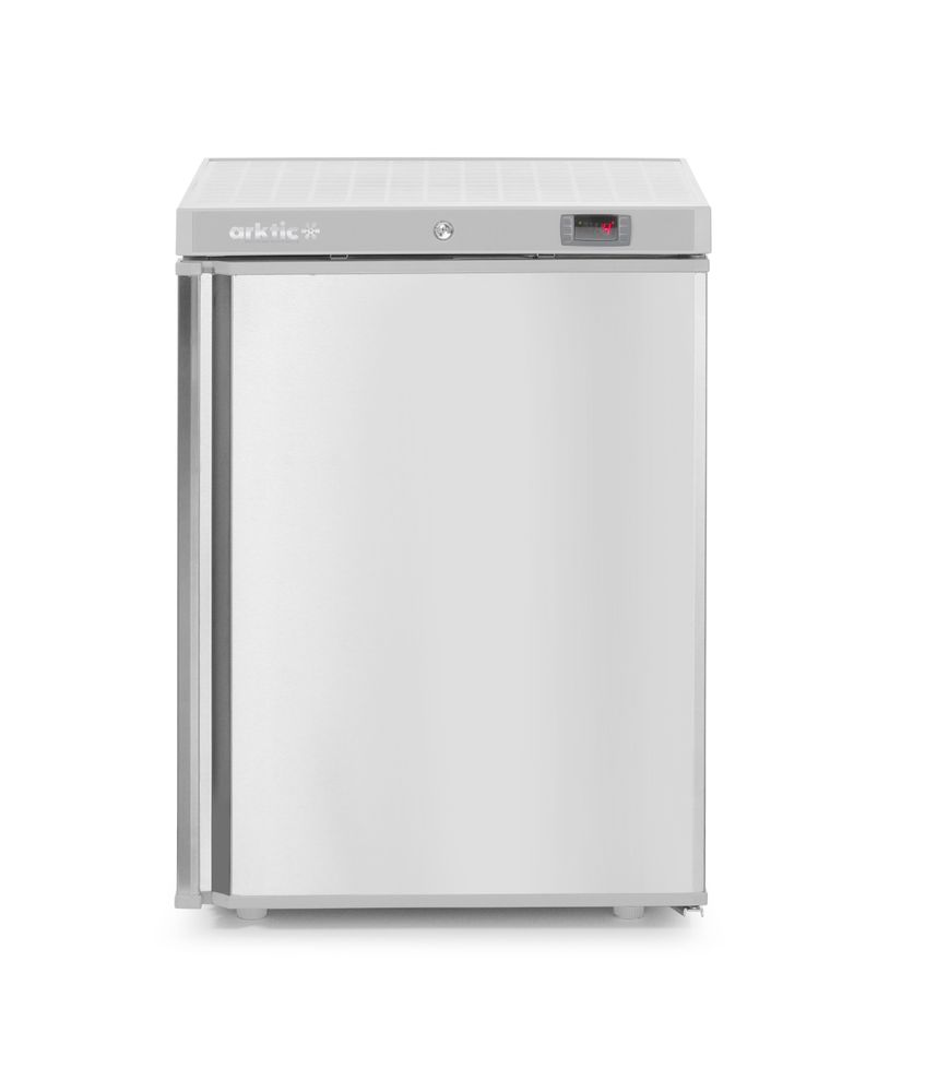 HENDI Budget Line freezing cabinet in a rostfritt stål casing, Arktic, Budget Line, 100L, 230V/130W, 637x600x(H)835mm