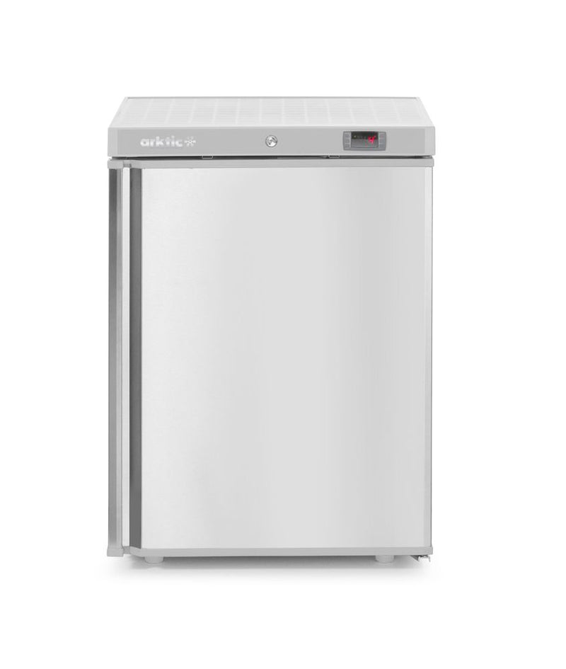 HENDI Budget Line freezing cabinet in a rostfritt stål casing, Arktic, Budget Line, 100L, 230V/130W, 637x600x(H)835mm