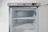 HENDI Budget Line freezing cabinet in a rostfritt stål casing, Arktic, Budget Line, 100L, 230V/130W, 637x600x(H)835mm