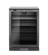 HENDI Back bar refrigerator single-door, Arktic, 105L, svart, 230V/120W, 600x530x(H)870mm