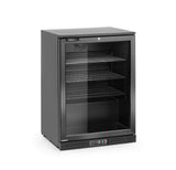 HENDI Back bar refrigerator single-door, Arktic, 105L, svart, 230V/120W, 600x530x(H)870mm