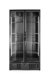 HENDI Back bar refrigerator dubbel-door, Arktic, 477L, svart, 230V/365W, 530x900x(H)1820mm