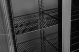HENDI Back bar refrigerator dubbel-door, Arktic, 477L, svart, 230V/365W, 530x900x(H)1820mm