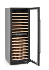 HENDI Wine cooler, 2-zone, 131 bottles, Arktic, svart, 697x595x(H)1756mm