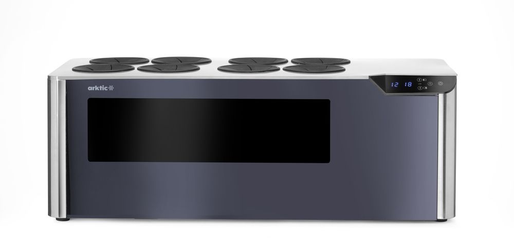 HENDI Countertop wine cooler, 2-zone Cellar, Arktic, svart, 230V/60W, 350x800x(H)293mm