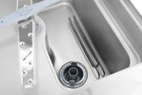 HENDI Pass-through dishwasher, electronic control, HENDI, Profi Line, Silver, 400V/6520W, 655x785x(H)1500mm