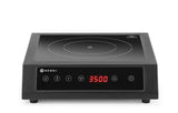 HENDI induktionshäll 3500 D XL, HENDI, svart, 230V/3500W, 355x400x(H)100mm